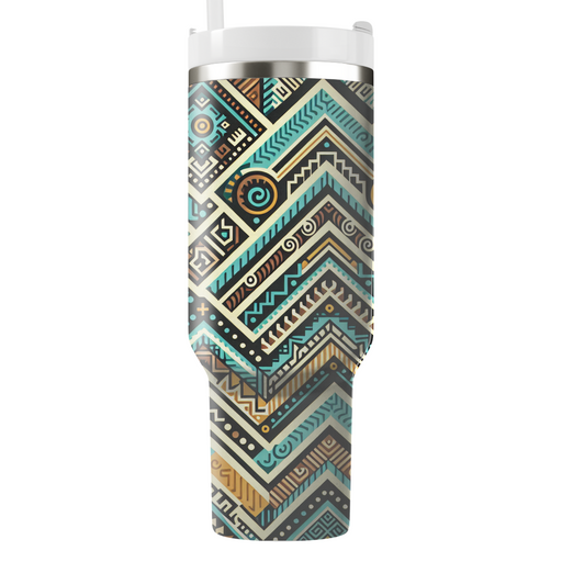 Tribal Chevron Pathways  Unique Tumblers