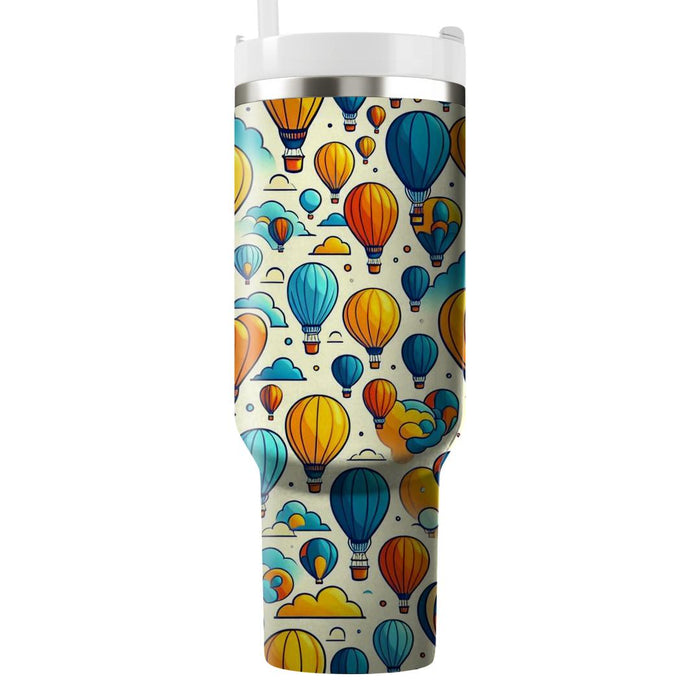 Whimsical Hot Air Balloon  Personalized Tumblers