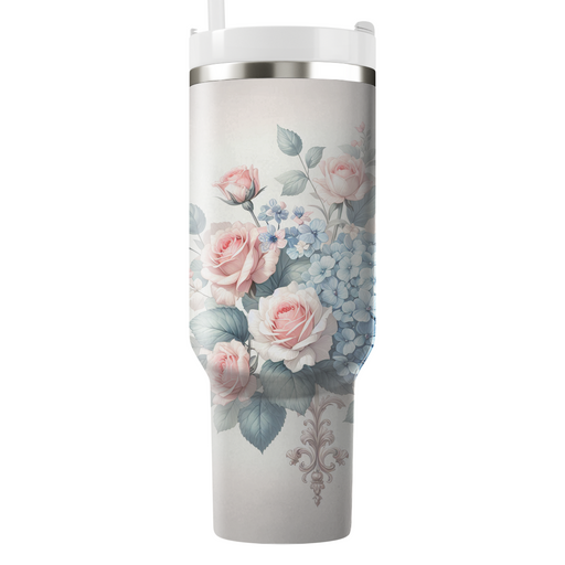 Blissful Floral Melody  Travel Tumblers