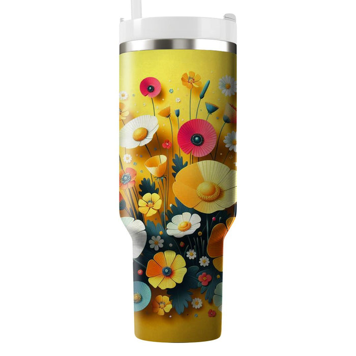 Whimsical Meadow  Unique Tumblers