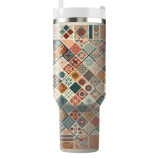 Colorful Patchwork Quilt Unique Tumblers