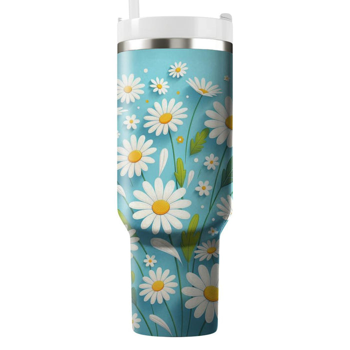 Whimsical Daisy Dance  Unique Tumblers