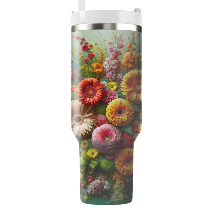 Bold Floral Burst  Custom Tumblers