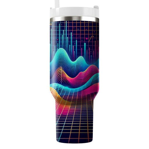 Futuristic Retro Wave  Custom Tumblers