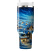 Winter Snowy Village Scene  Custom Tumblers