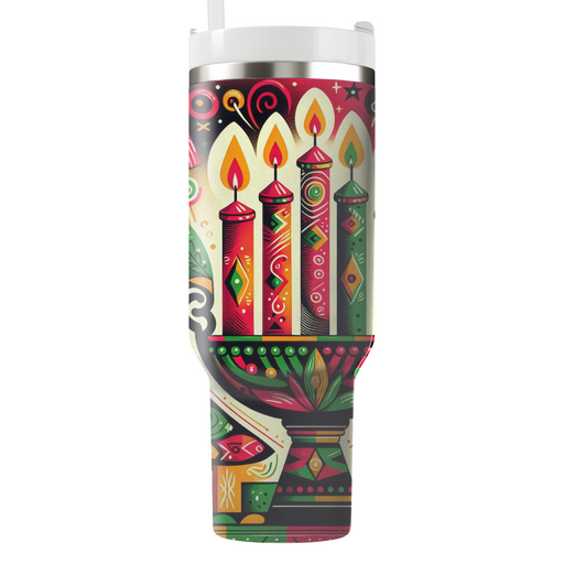 Whimsical Kwanzaa Joy Tumblers With Lids