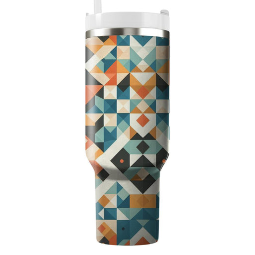 Abstract Polygon Mosaic  Custom Tumblers