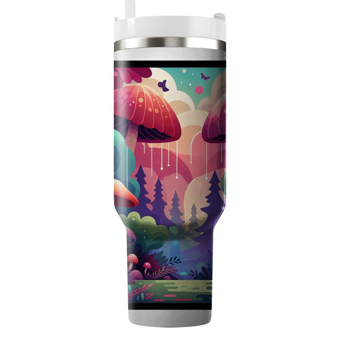 Whimsical Mushroom Forest  Insulated Tumblers