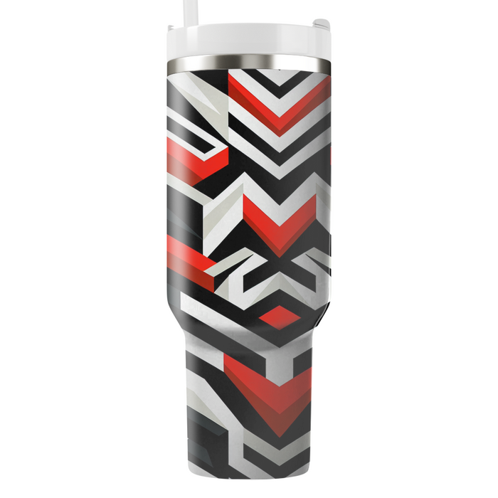 Bold Chevron Stripes  Decorative Tumblers