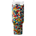 Vibrant Mosaic Pattern  Personalized Tumblers