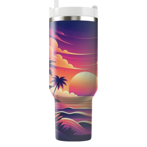 Tropical Sunset Party  Tumblers For Gifts