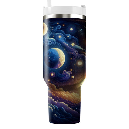 Whimsical Starry Skies  Travel Tumblers