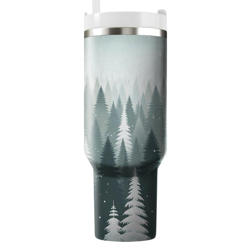 Winter Forest Whisper  Unique Tumblers