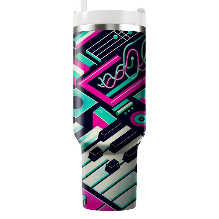 Synth Pop Pattern  Unique Tumblers