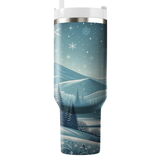 Winter Snowfall Serenity  Custom Tumblers