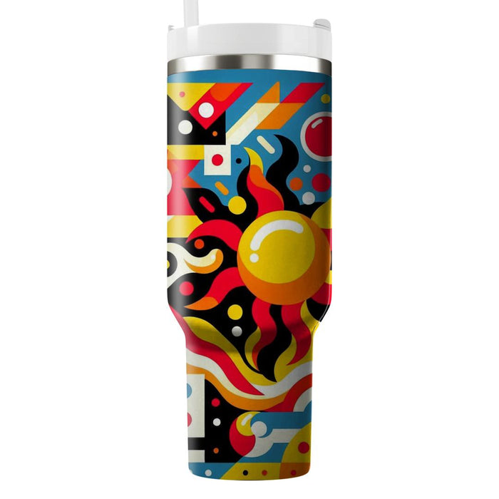 Bright Geometry Patterns  Unique Tumblers