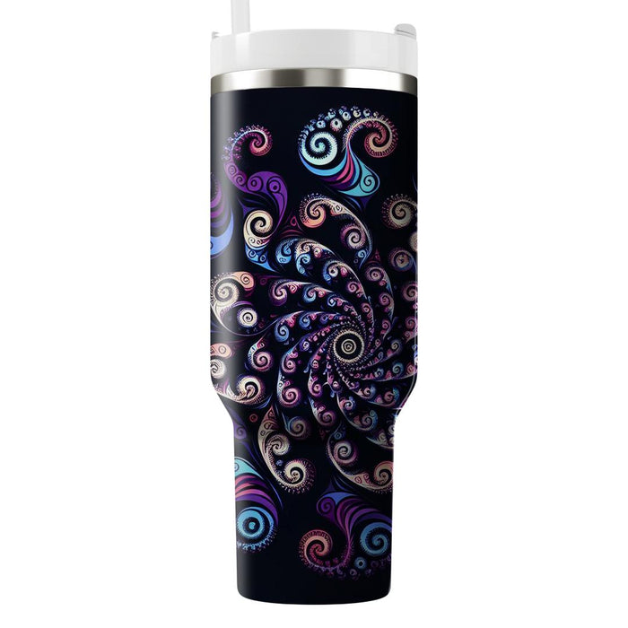 Fractal Spiral  Tumbler Cups