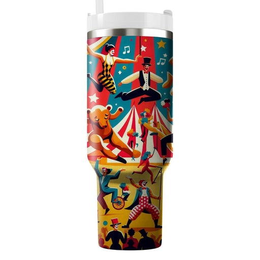 Vintage Circus Fun  Custom Tumblers