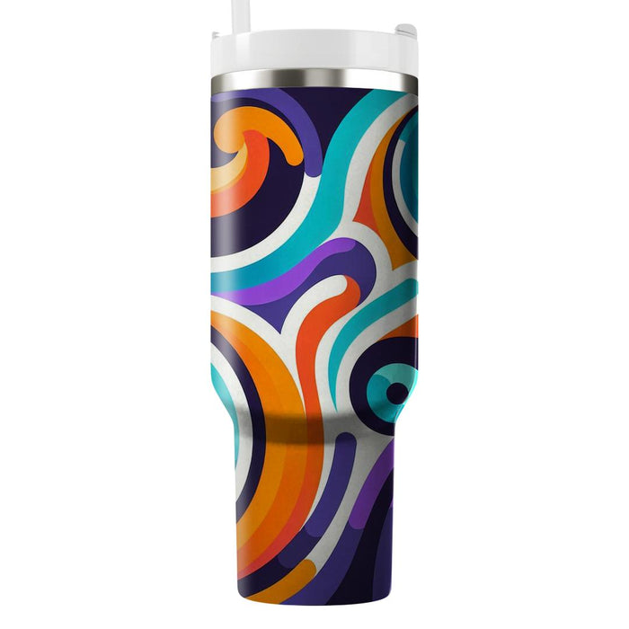 Bold Spiral Pattern  Custom Tumblers