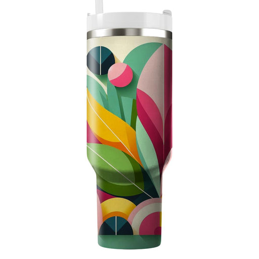 Whimsical Geometric Petals  Tumblers For Gifts