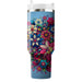 Bold Floral Kaleidoscope  Personalized Tumblers