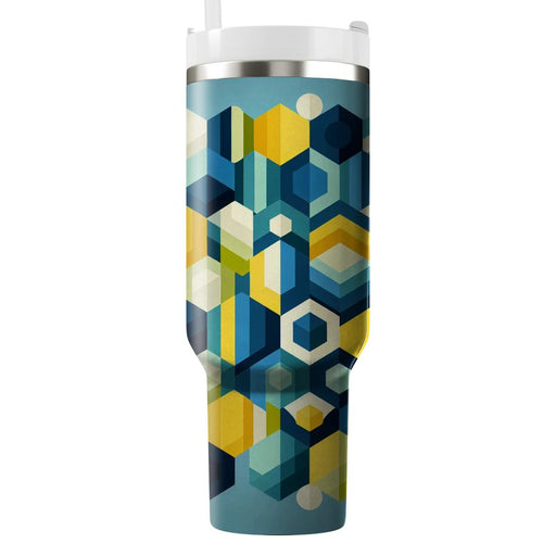 Abstract Geometric Hexagon  Personalized Tumblers