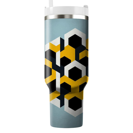 Geometric Hexagonal Fusion  Custom Tumblers