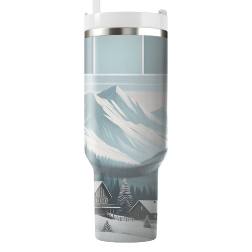 Winter Mountain Retreat  Custom Tumblers