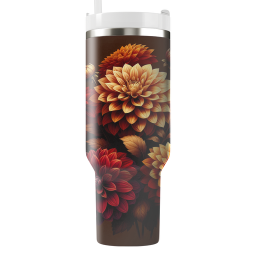 Autumn Dahlia Dream  Custom Tumblers