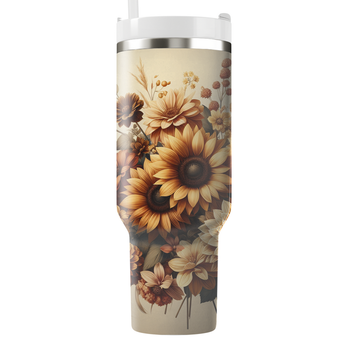 Bountiful Floral Harvest  Custom Tumblers