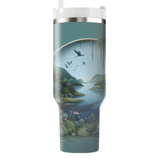 Tranquil Waters - Earth Day  Decorative Tumblers