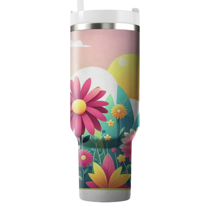 Retro Floral Explosion  Tumblers For Gifts