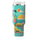 Vibrant 80s Surf  Personalized Tumblers