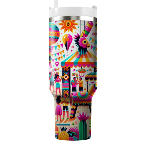 Vibrant Fiesta Summer  Custom Tumblers