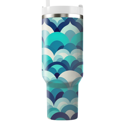 Geometric Fish Scale Custom Tumblers