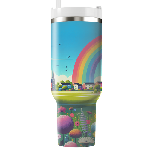 Spring Rainbow  Travel Tumblers