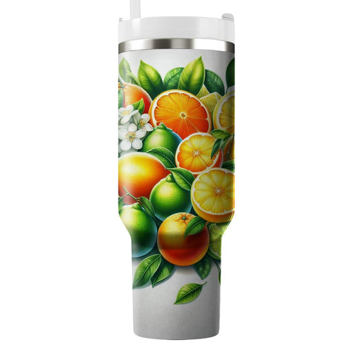 Sunny Citrus Splash  Travel Tumblers