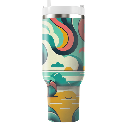 Whimsical Waves Travel Tumblers