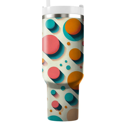 Retro Polka Dot Design  Personalized Tumblers