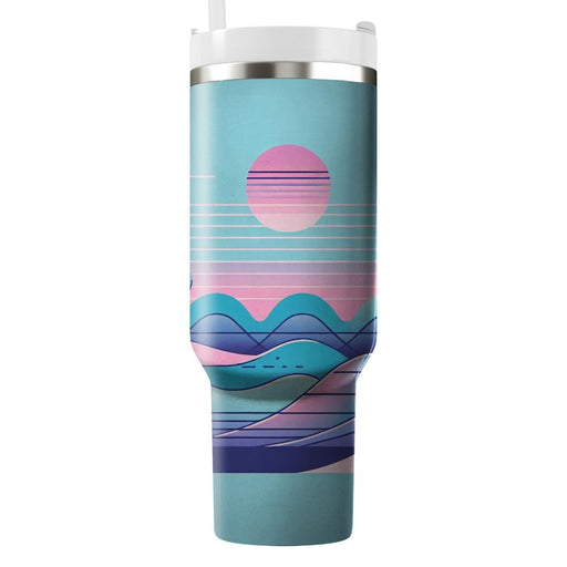 Synth Ocean  Personalized Tumblers