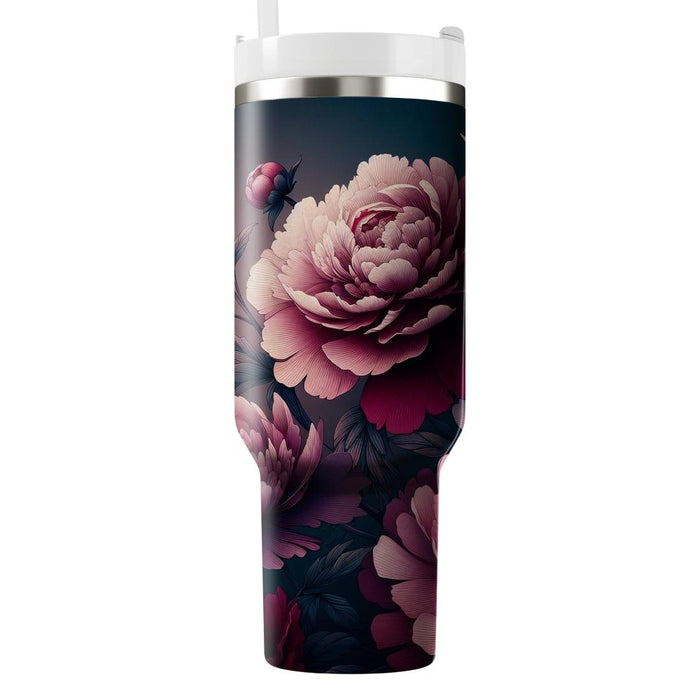 Twilight Peony Reverie  Tumbler Cups