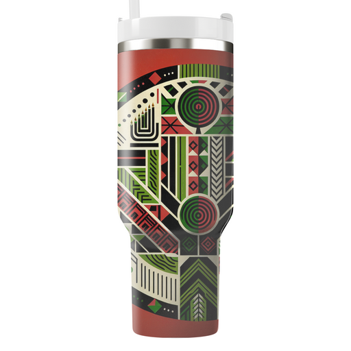 Rituals Of Unity - Kwanzaa Mosaic  Decorative Tumblers