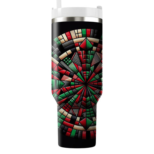 Woven Connections - A Kwanzaa Tribute  Tumblers With Lids