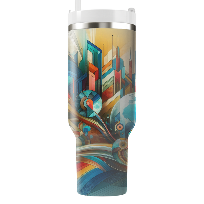 Abstract Journeys - Festival Of Travel  Tumbler Cups