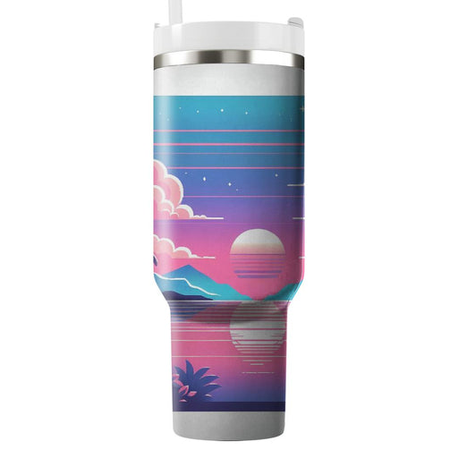 Vaporwave Chill  Insulated Tumblers