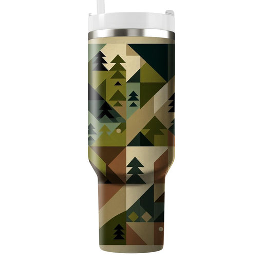 Geometric Forest  Custom Tumblers