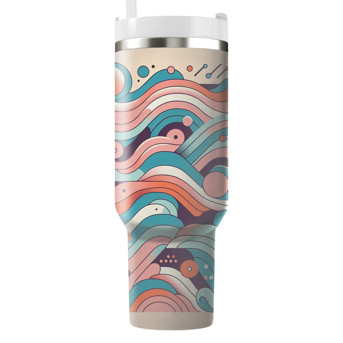 Vintage Vibe Waves  Custom Tumblers