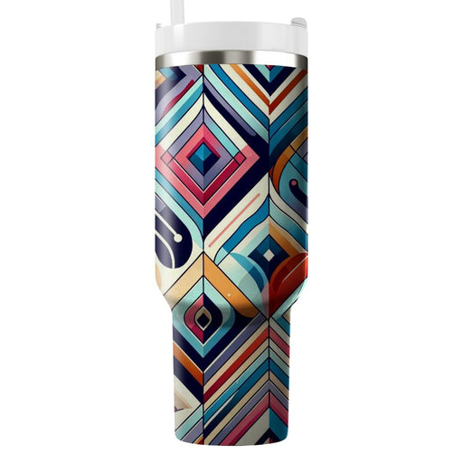 Abstract Diamond Spectrum  Insulated Tumblers