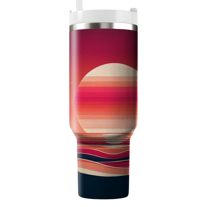 Sunset Silhouette Serenity  Unique Tumblers