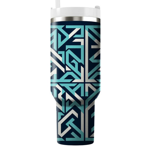 Triangular Maze Delight  Travel Tumblers